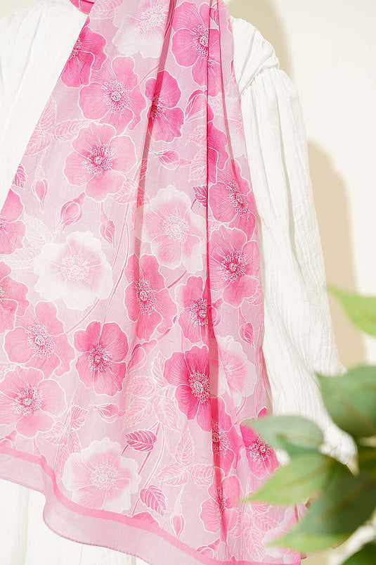 Assortiment Van 7 Bloemige Bamboe Kraş Roze
