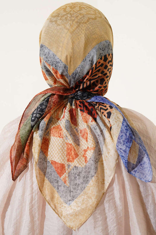 Écharpe à motifs floraux variés (Saksi)