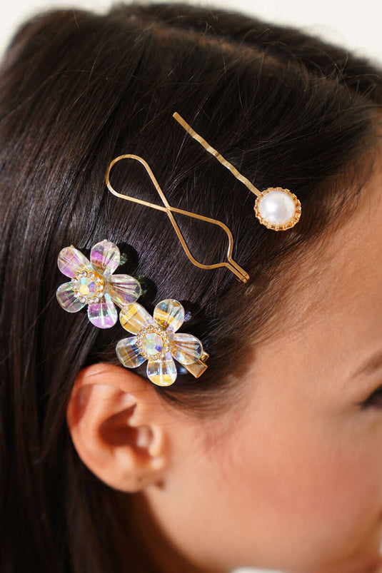 Boucle de ceinture à fleurs dorée