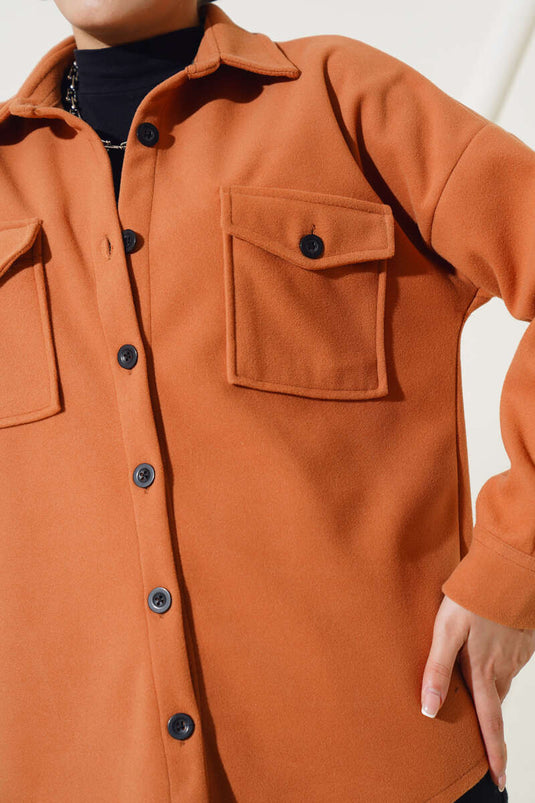 سترة ذات أزرار وجيب مزدوج على الصدر