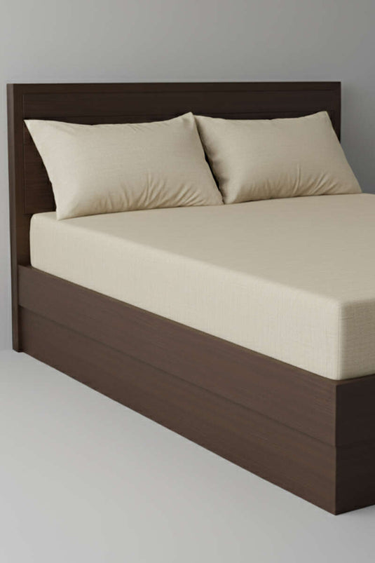 Double Bed Sheet Set Beige