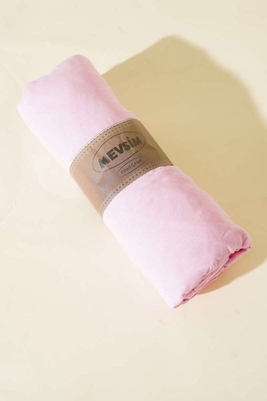 Drap-housse double en jersey rose