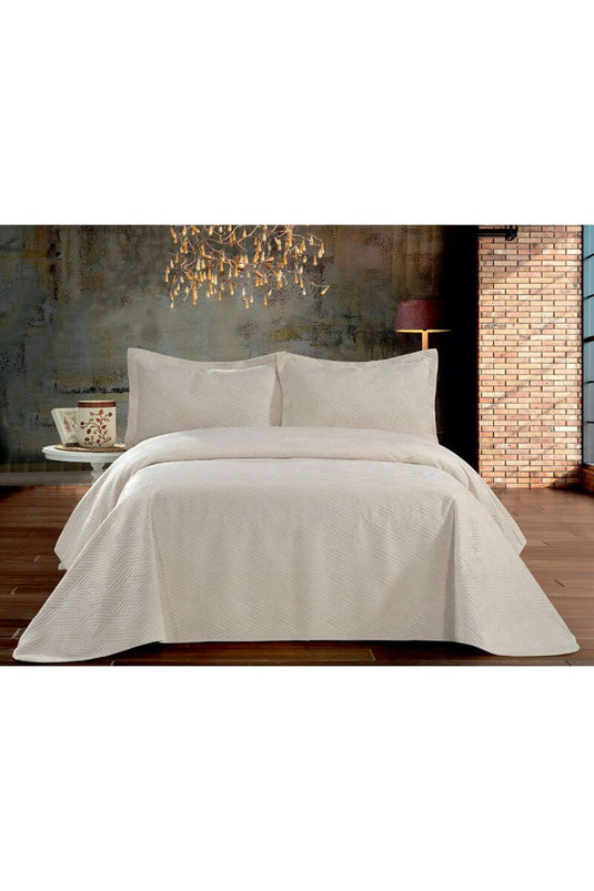 Couvre-lit double gris