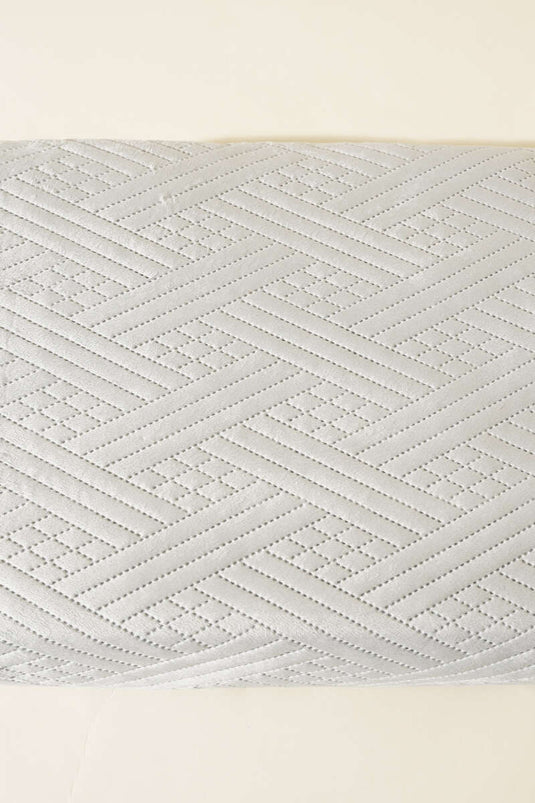 Couvre-lit double gris