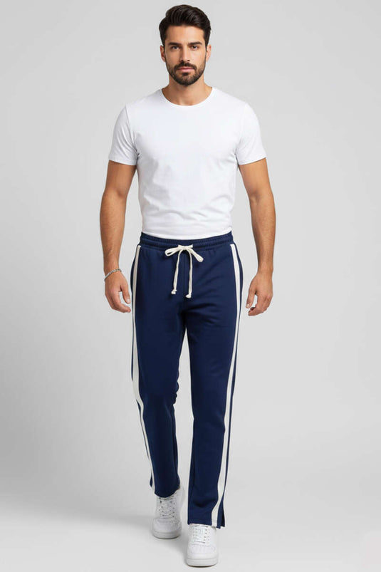 Pantalon de survêtement pour homme à double bande latérale Parlement