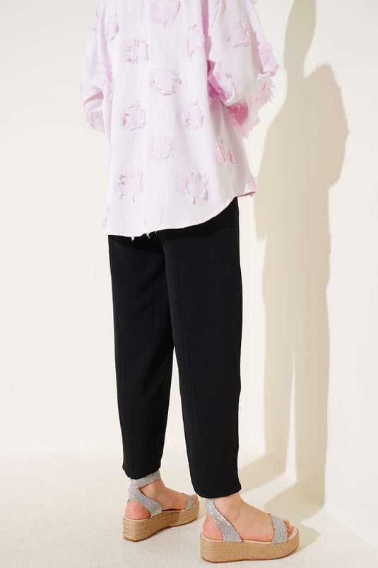 Chimali Belted Trousers Black