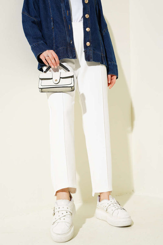 Pantalon de plongée slim blanc