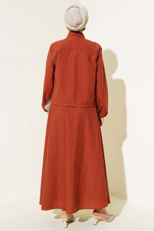 Çıtçıtlı Etekli Paraşüt İkili Takım Kiremit