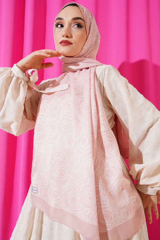 Chal suave con estampado de rosas a rayas para bebé