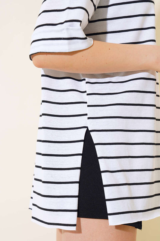 Striped White T-shirt