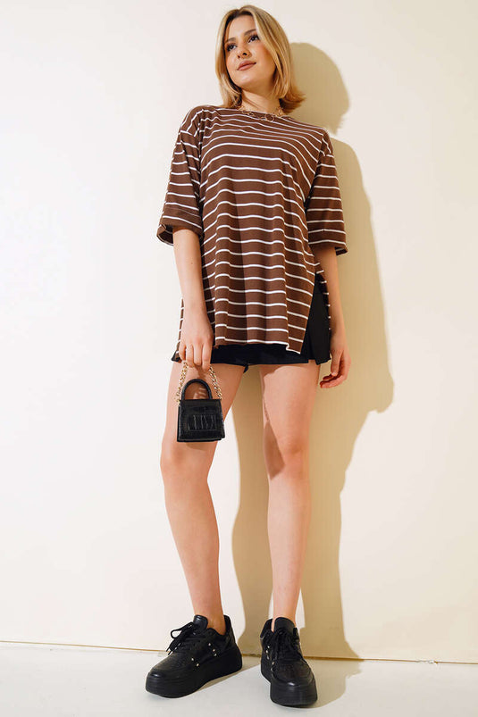 Striped Coffee T-shirt