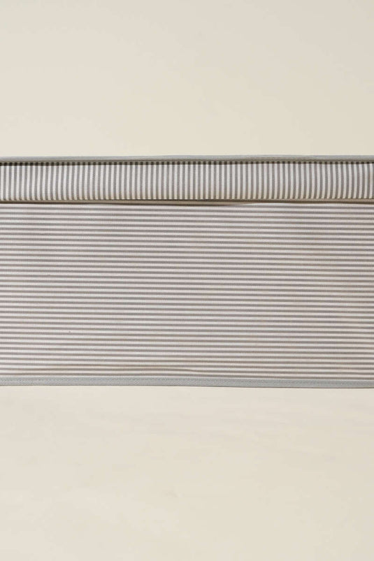 Striped Lid Mega Box Storage Bag Gray