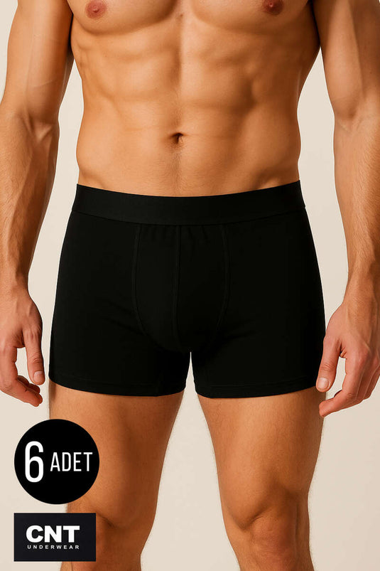 CNT 6-Pack Men's Boxer Black