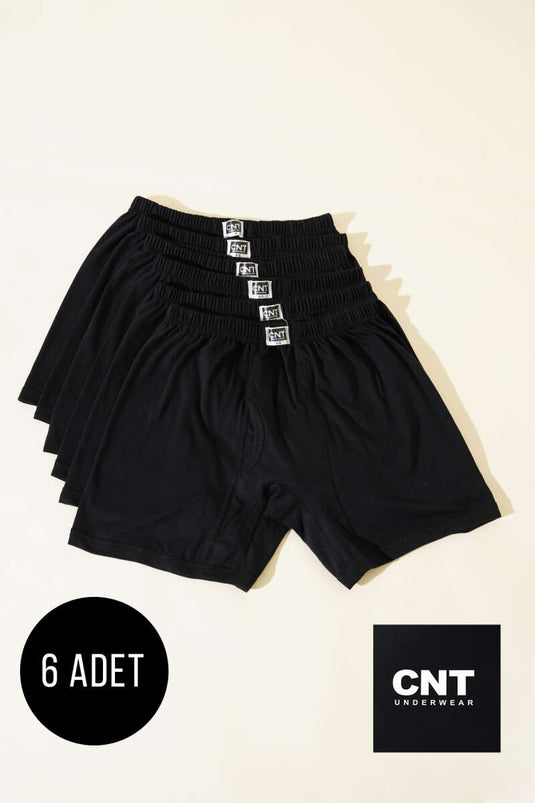 CNT 6-Pack Men's Boxer Shorts Black