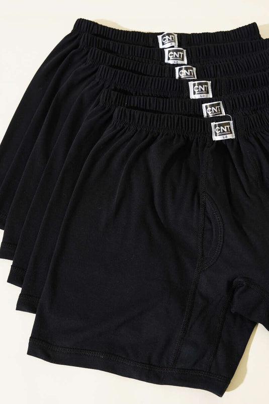 CNT 6-Pack Men's Boxer Shorts Black