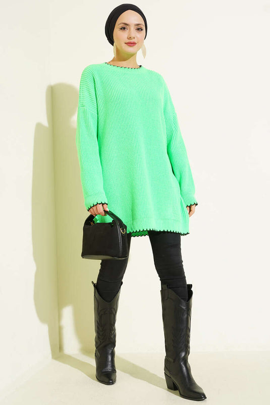 تونيك تريكو بتفاصيل درزة الراعي بنيتون