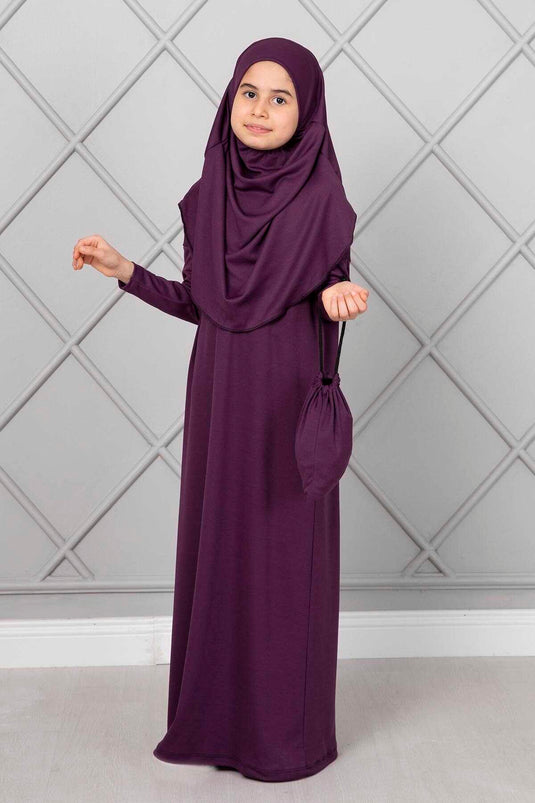 Abito da preghiera per bambini coprente Viola