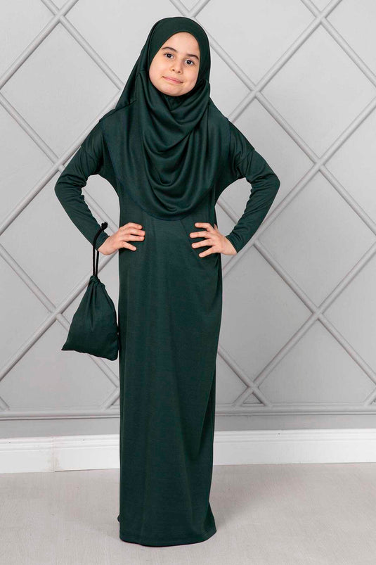 حجاب صلاة للأطفال زمرد