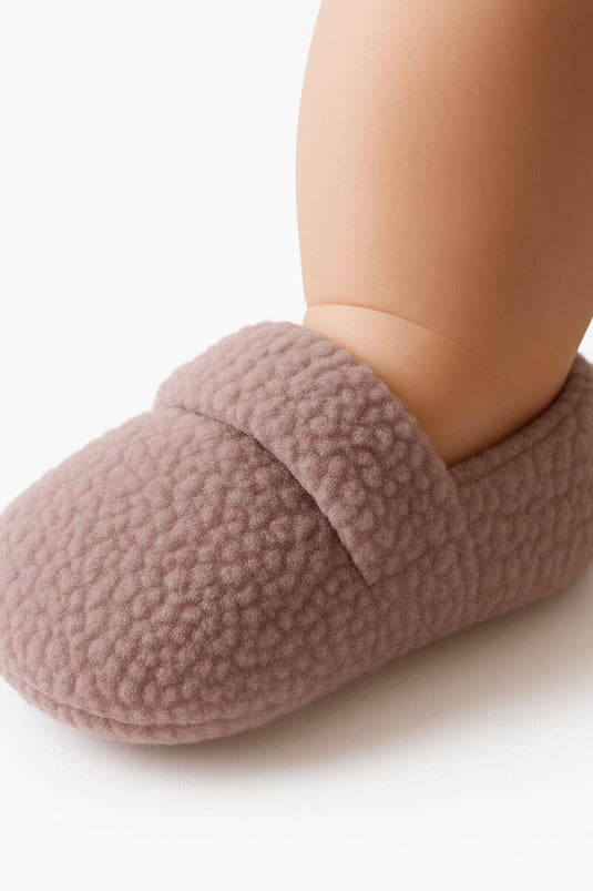 Çocuk Peluş Patik Gül Kurusu