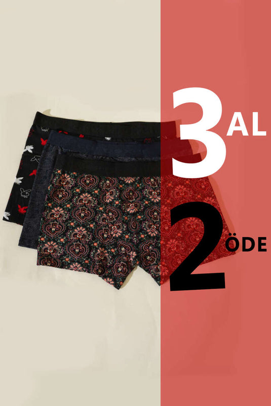 Cotboxer 3-Pack Lycra Printed Boxer Shorts Assortment 5