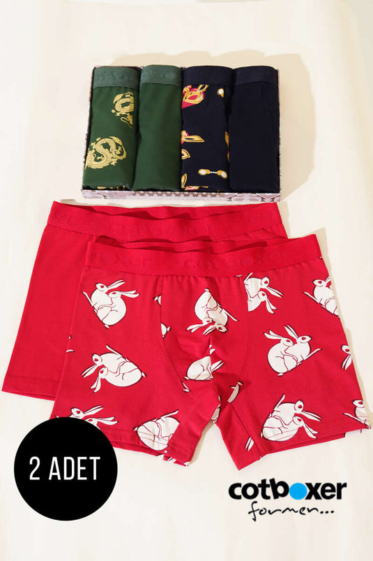 Cotboxer Printed 2-Pack Men's Boxer Assortment 2
