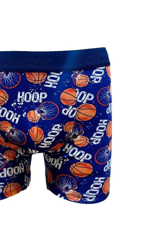Cotboxer Dijital Desenli Erkek Boxer Lacivert