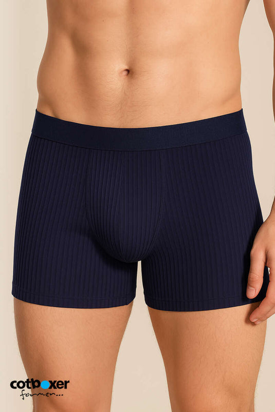 Cotboxer Men's Corduroy Boxer Navy Blue