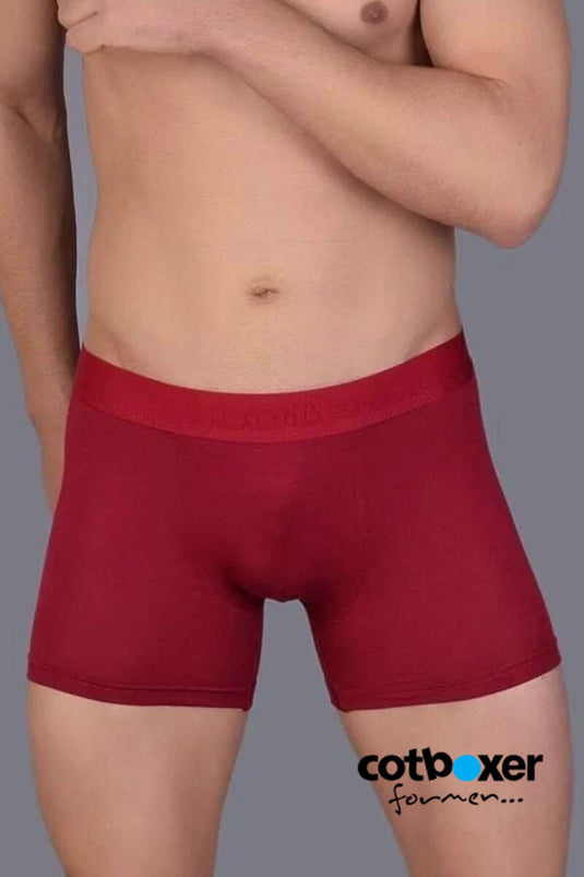 Cotboxer Modal Men's Boxer Claret Red