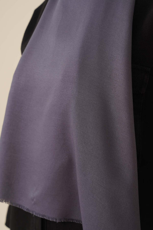 شال من القطن أنثراسايت القماش القطني