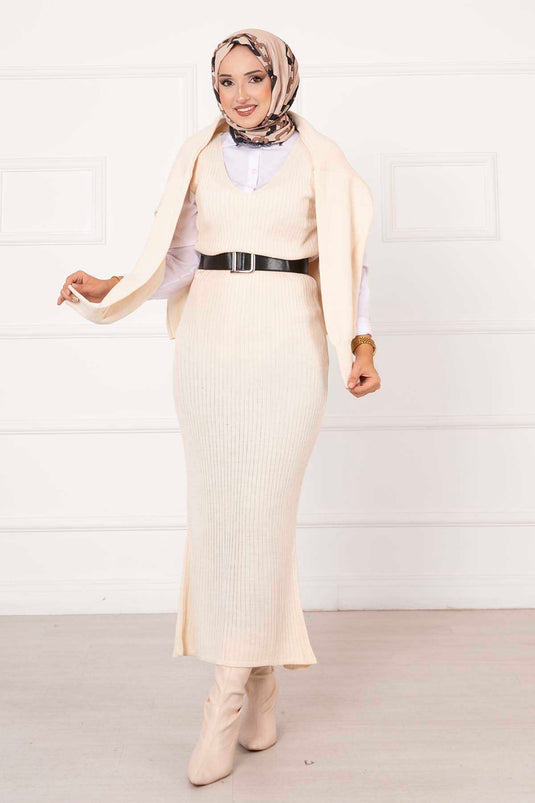 Croplu Double Set Ecru