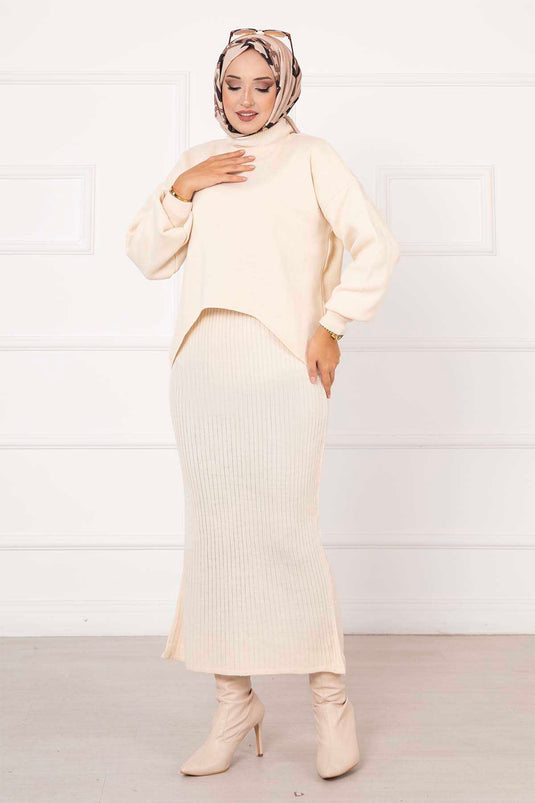 Croplu Double Set Ecru