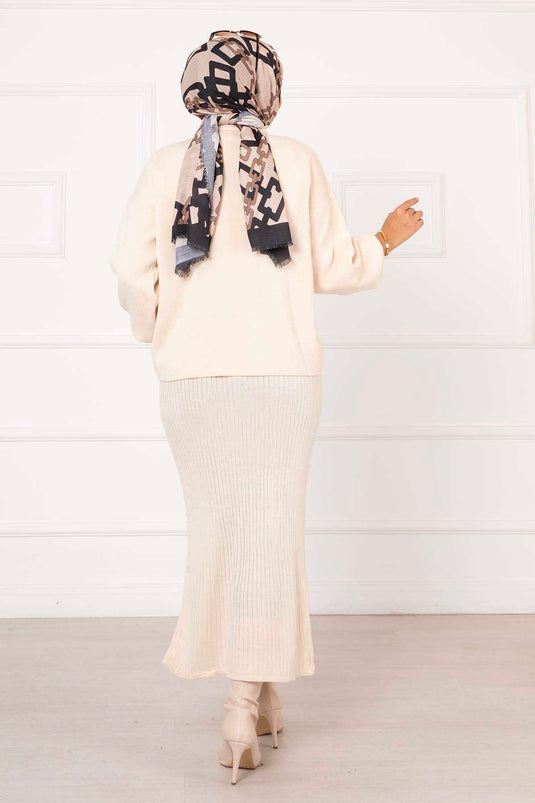 Croplu Double Set Ecru