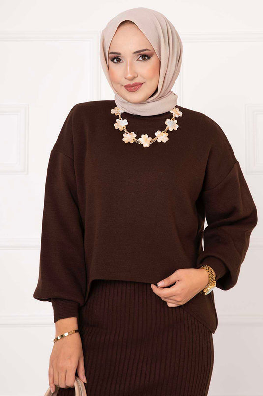 Ensemble Double Court Marron