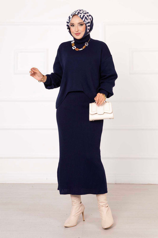 Costume Double Court Bleu Marine