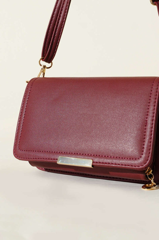 Sac portefeuille bordeaux