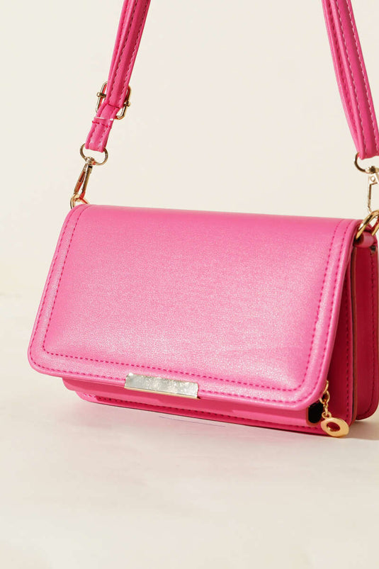 Wallet Detail Bag Fuchsia