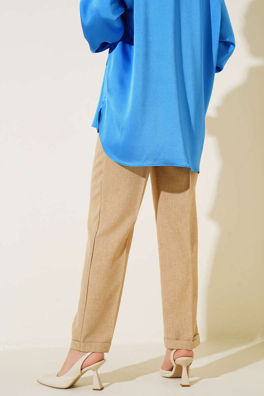 بنطال كتان دابيل ذو أرجل ضيقة