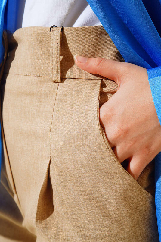 بنطال كتان دابيل ذو أرجل ضيقة