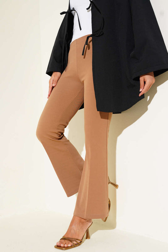 Dabıl İspanyol Paça Pantolon Camel