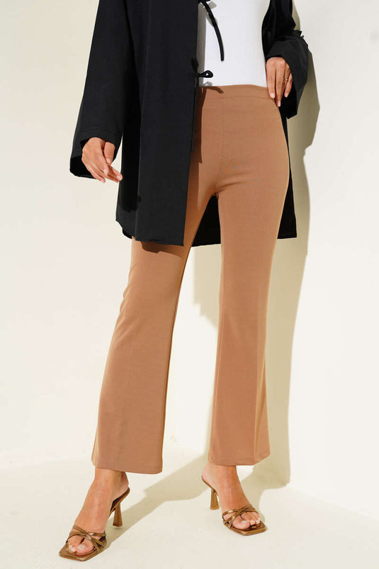 Dabıl İspanyol Paça Pantolon Camel