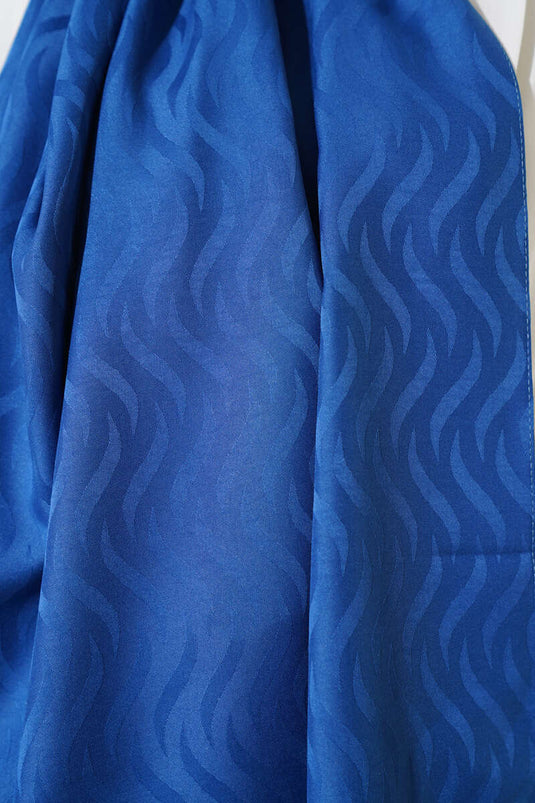 Wave Pattern Silky Jacquard Shawl Parliament