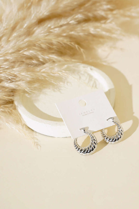 Boucles d'oreilles Wave en argent