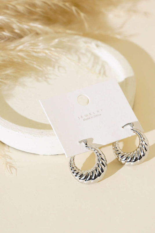 Boucles d'oreilles Wave en argent