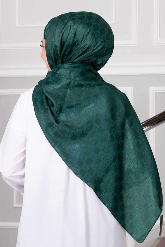 Emerald Patterned Modest Scarf