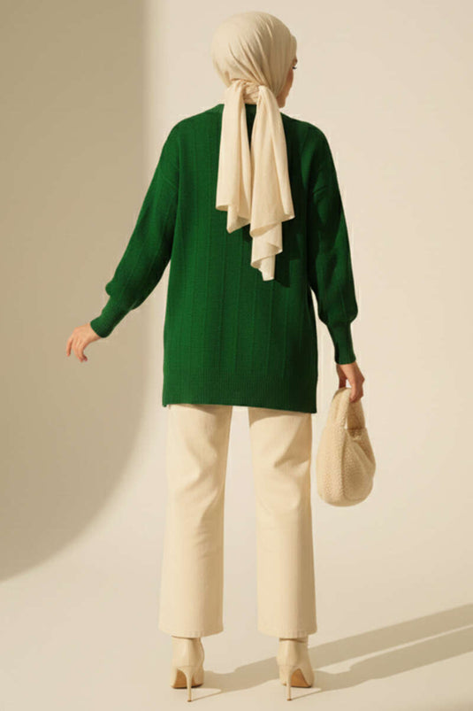 كنزة صوفية ناعمة بنقشة قطرات من بينيتون