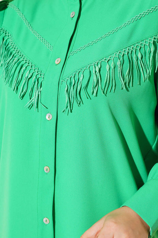 Camicia Benetton con nappe in pizzo