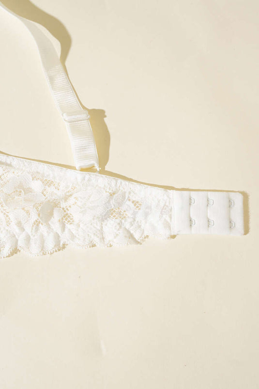 Soutien-gorge à armatures en dentelle écru