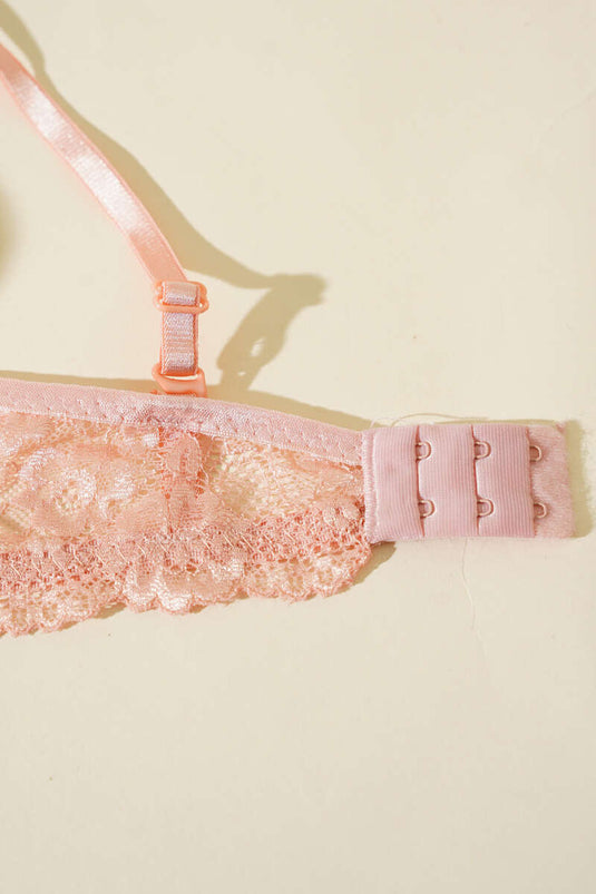 Dantelli Desteksiz Sütyen Pudra