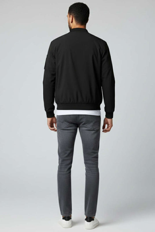 Narrow Leg Basic Men's Trousers Smoke Gray