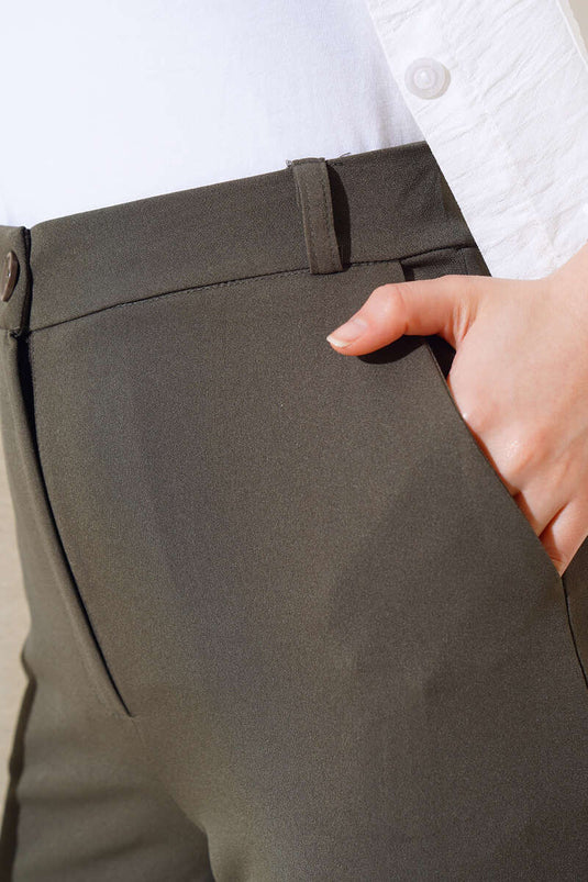 بنطلون جيب الساق النحيف النعناع